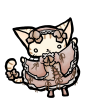 可愛いロリィタねこイラスト