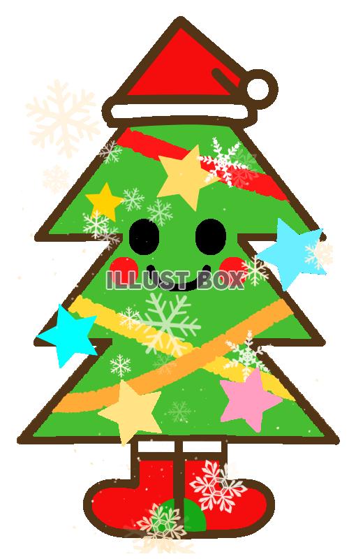 無料イラスト 可愛いクリスマスツリー 透過png