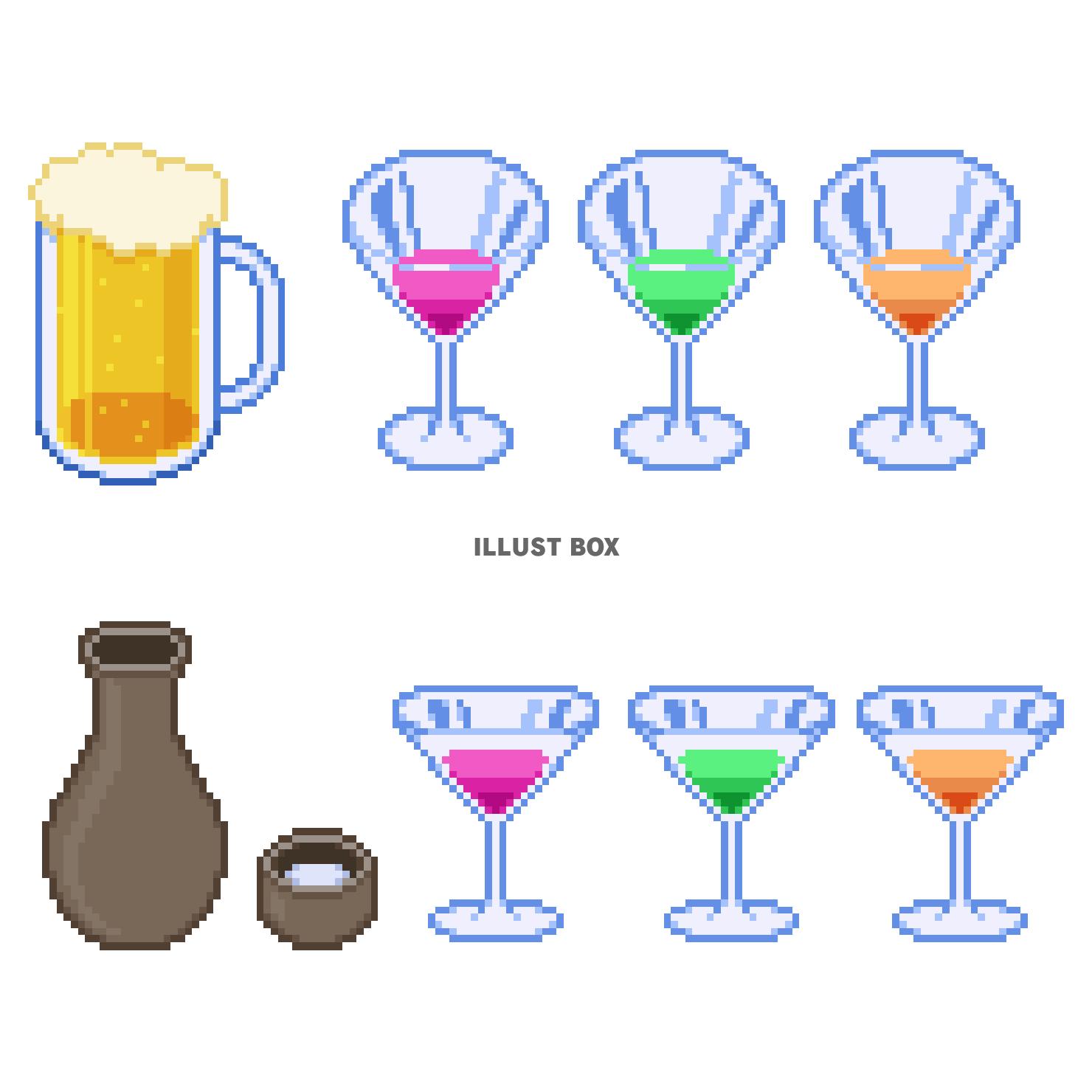 アルコールのドット絵