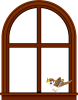 窓辺の小鳥　フレーム