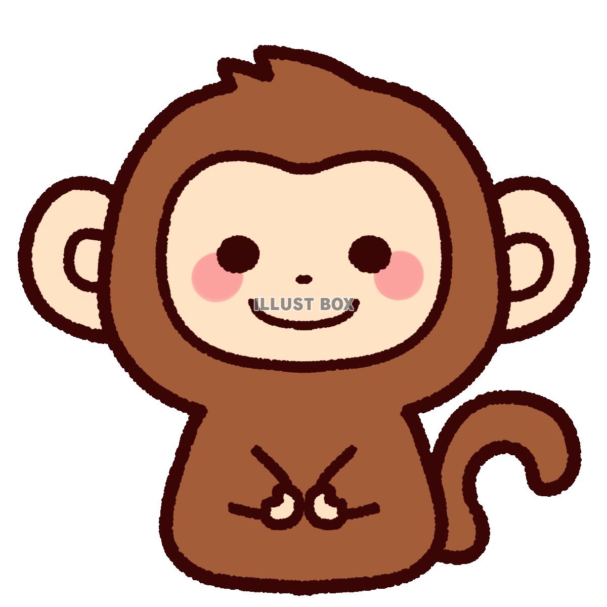 最も選択された さる かわいい イラスト 動物のベストギャラリー