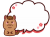 干支の午と吹き出し