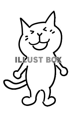 無料イラスト 笑顔でかわいい猫のイラスト