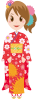成人式　晴れ着　振袖　女性
