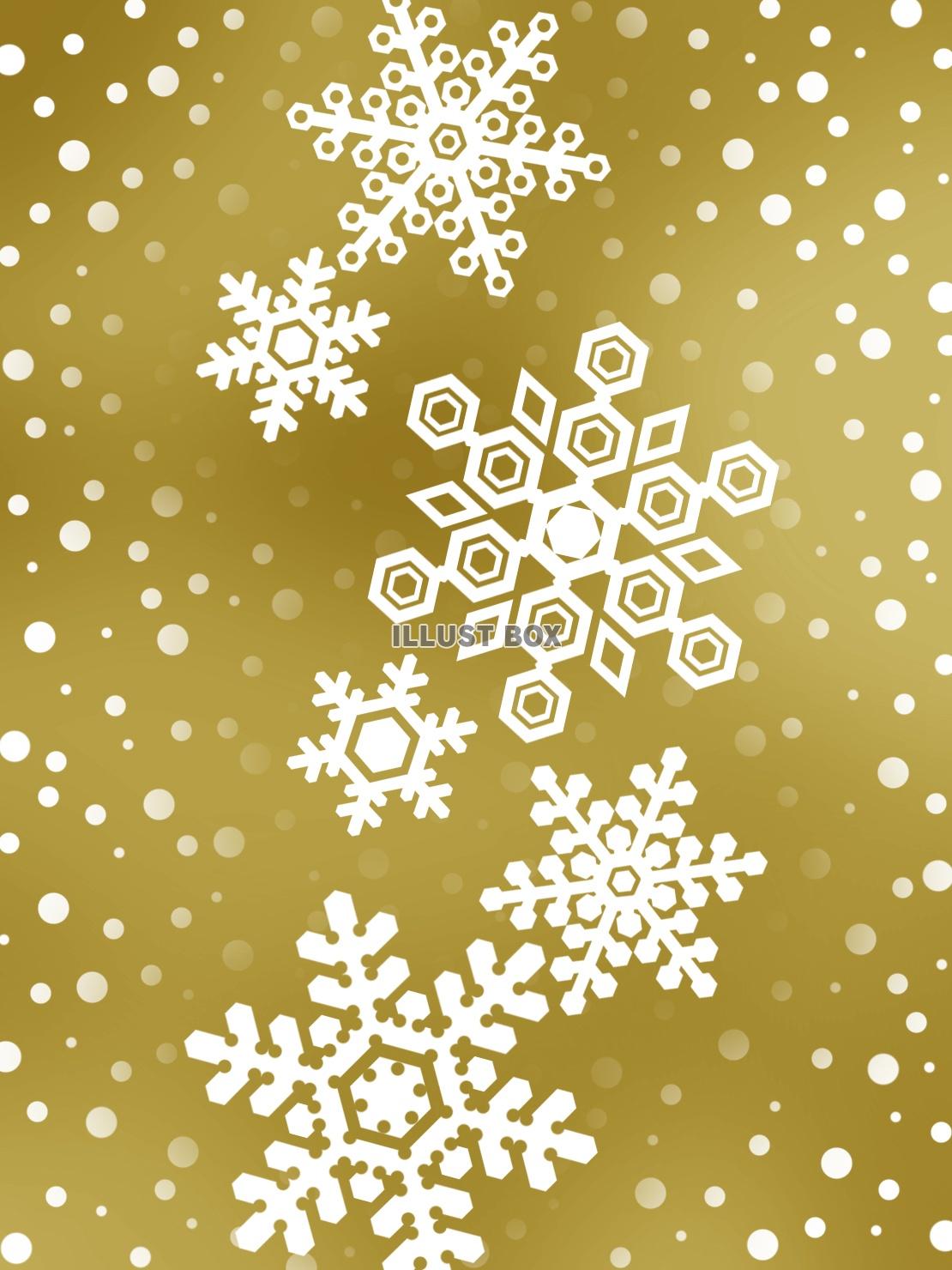 無料イラスト 雪の結晶壁紙冬のイメージ背景素材イラスト