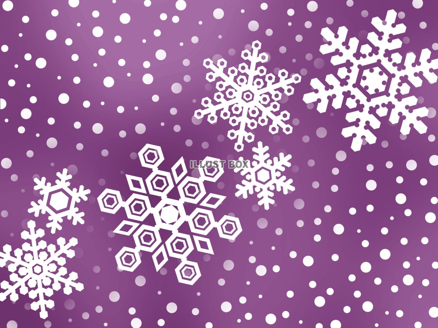 雪の結晶壁紙冬のイメージ背景素材イラスト