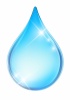 透明感のある美しいしずく（水滴）のイラスト