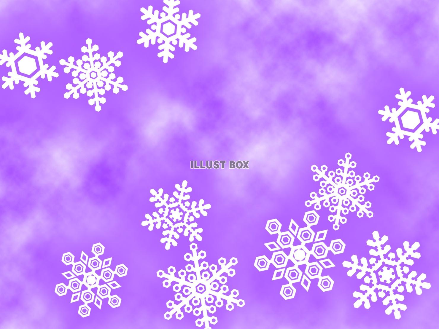 雪の結晶壁紙冬のイメージ背景素材イラスト