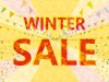 ウィンターセールチラシ冬キャンペーンバナー広告ポップイラスト12月1月バーゲン旗