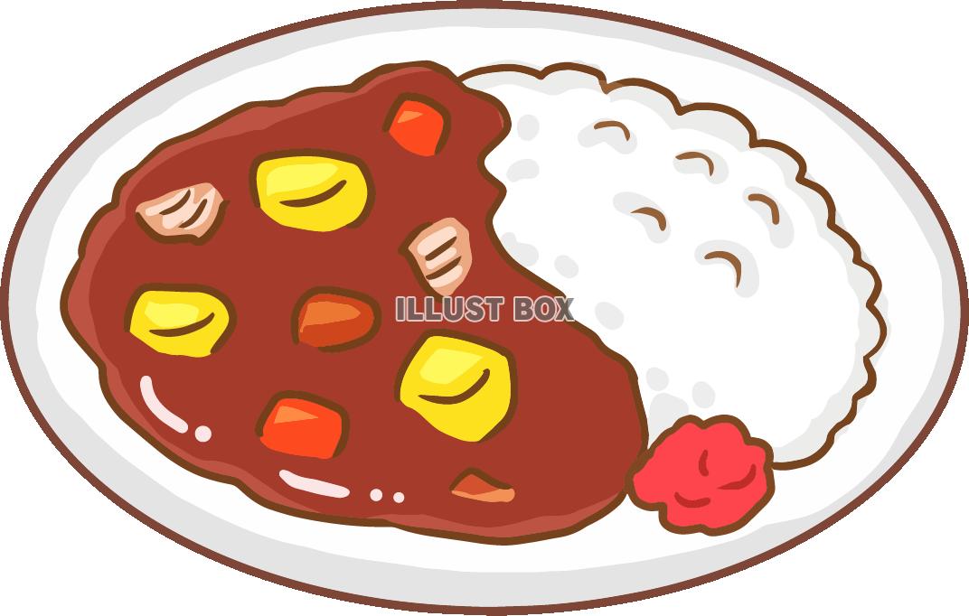 無料イラスト カレーライス１