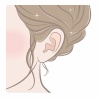 女性の耳イラスト