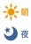 朝と夜のアイコン★太陽と月のアイコン