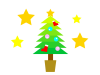 クリスマスツリー(透過png)
