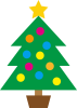 クリスマスツリー・アイコン　モミの木