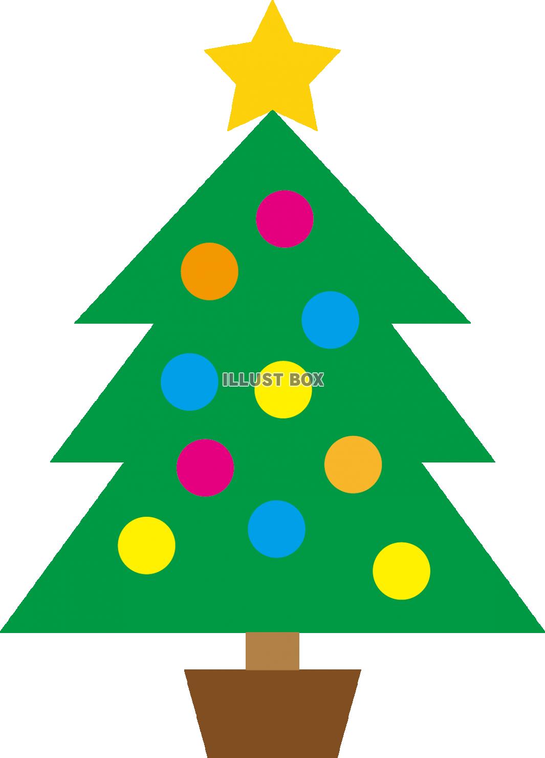 無料イラスト クリスマスツリー アイコン モミの木