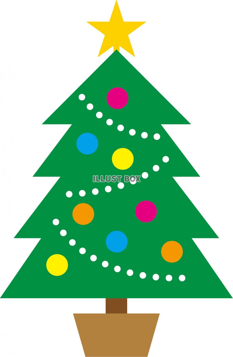 無料イラスト クリスマスツリー アイコン モミの木