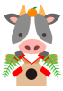 鏡餅な牛