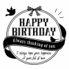  誕生日★Happy Birthdayロゴ★フォント