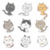 かわいいニャンコシリーズ★猫のイラストセット