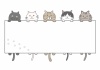 かわいいニャンコシリーズ★ぶら下がりニャンコフレーム