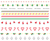 クリスマス　ライン素材セット