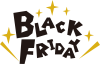 BLACK FRIDAY ブラックフライデー・英語ポップロゴ