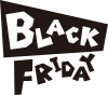 BLACK FRIDAY 英語ポップロゴ