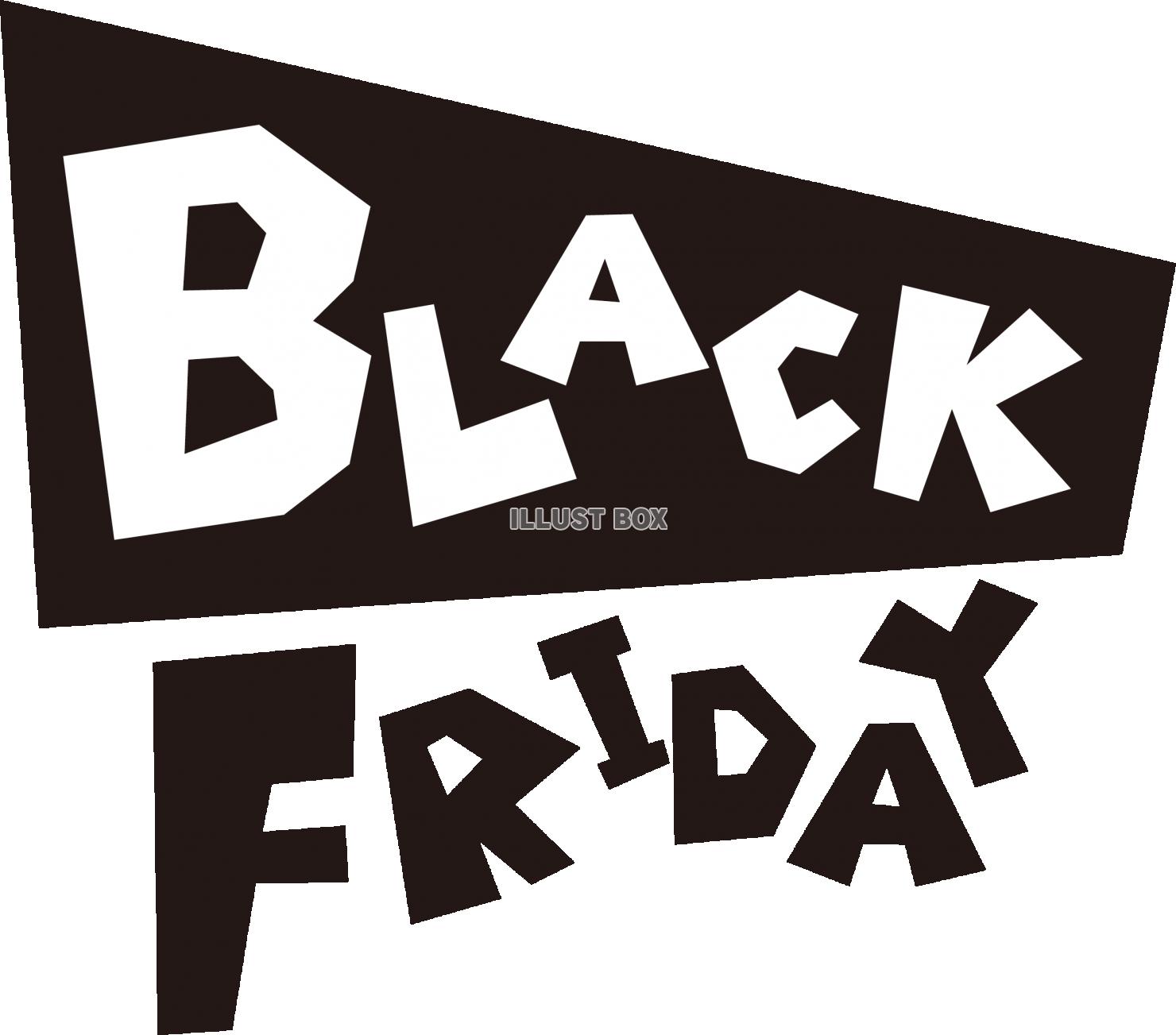 BLACK FRIDAY 英語ポップロゴ