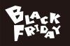 BLACK FRIDAY ブラックフライデー・英語ポップロゴ