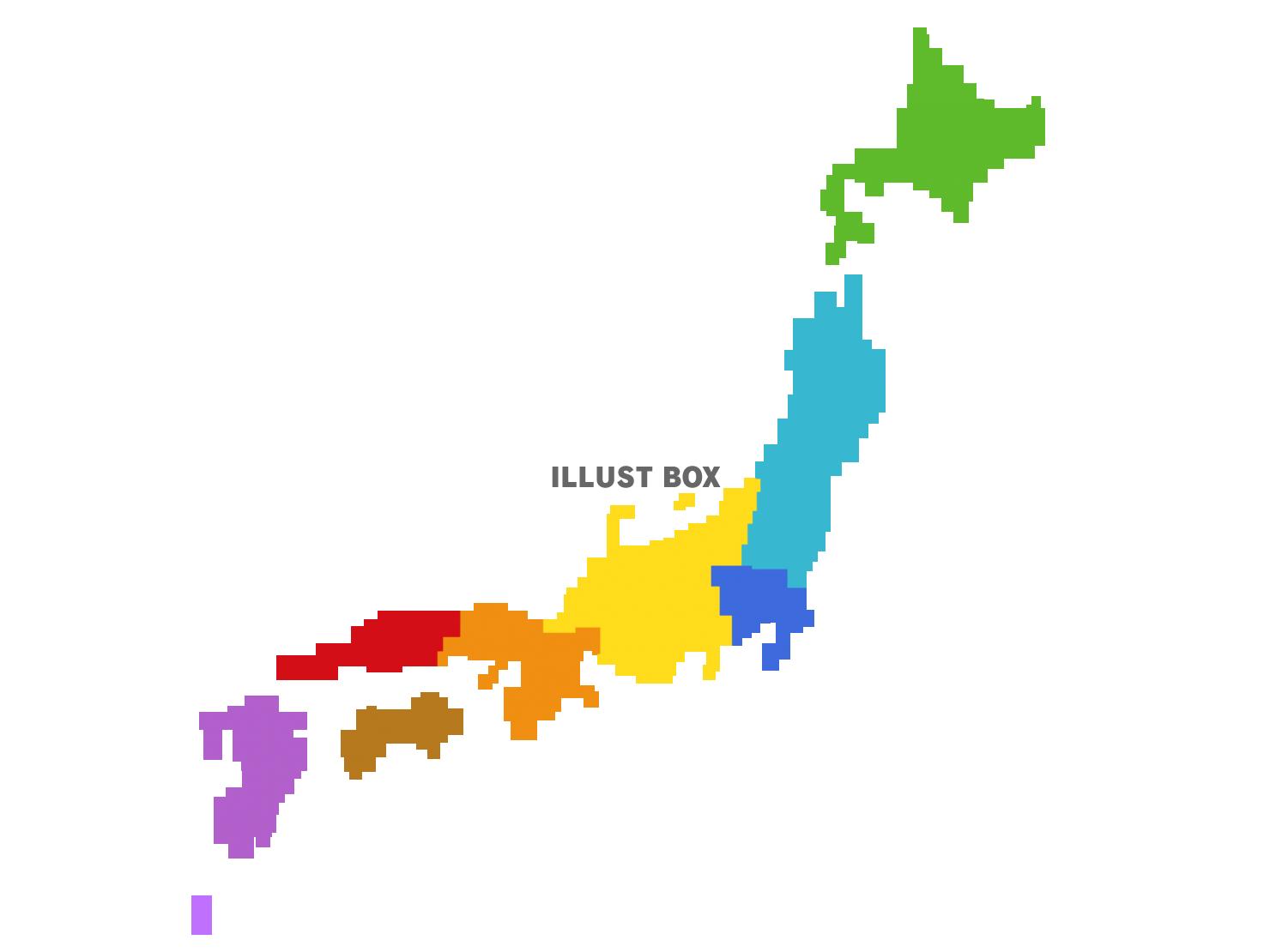 カクカクブロック日本地図