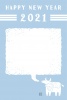 年賀状（2021年・丑年）