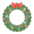 かわいいクリスマスリース
