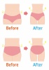 ダイエットイラスト★お腹とお尻痩せビフォーアフター★ダイエット経過