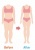 ダイエットイラスト★全身ビフォーアフター★ダイエット経過