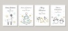 クリスマスカードのセット
