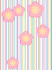 梅の花模様壁紙カラフル背景素材イラスト。透過PNG  