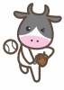 丑12_19（野球・ボールを投げる牛さん）