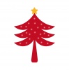 クリスマスツリー　レッド