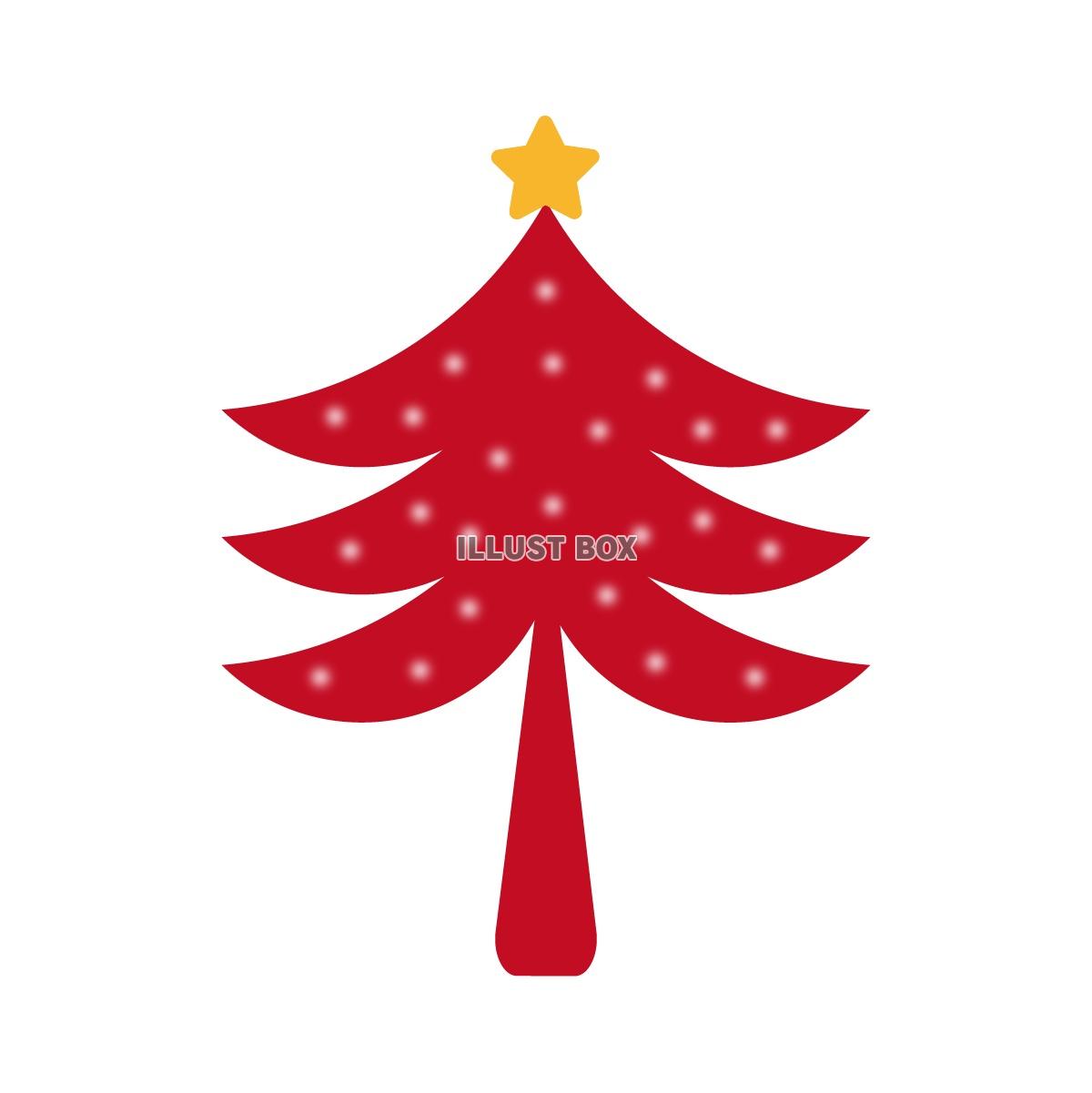 クリスマスツリー　レッド