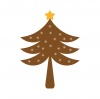 クリスマスツリー　ブラウン