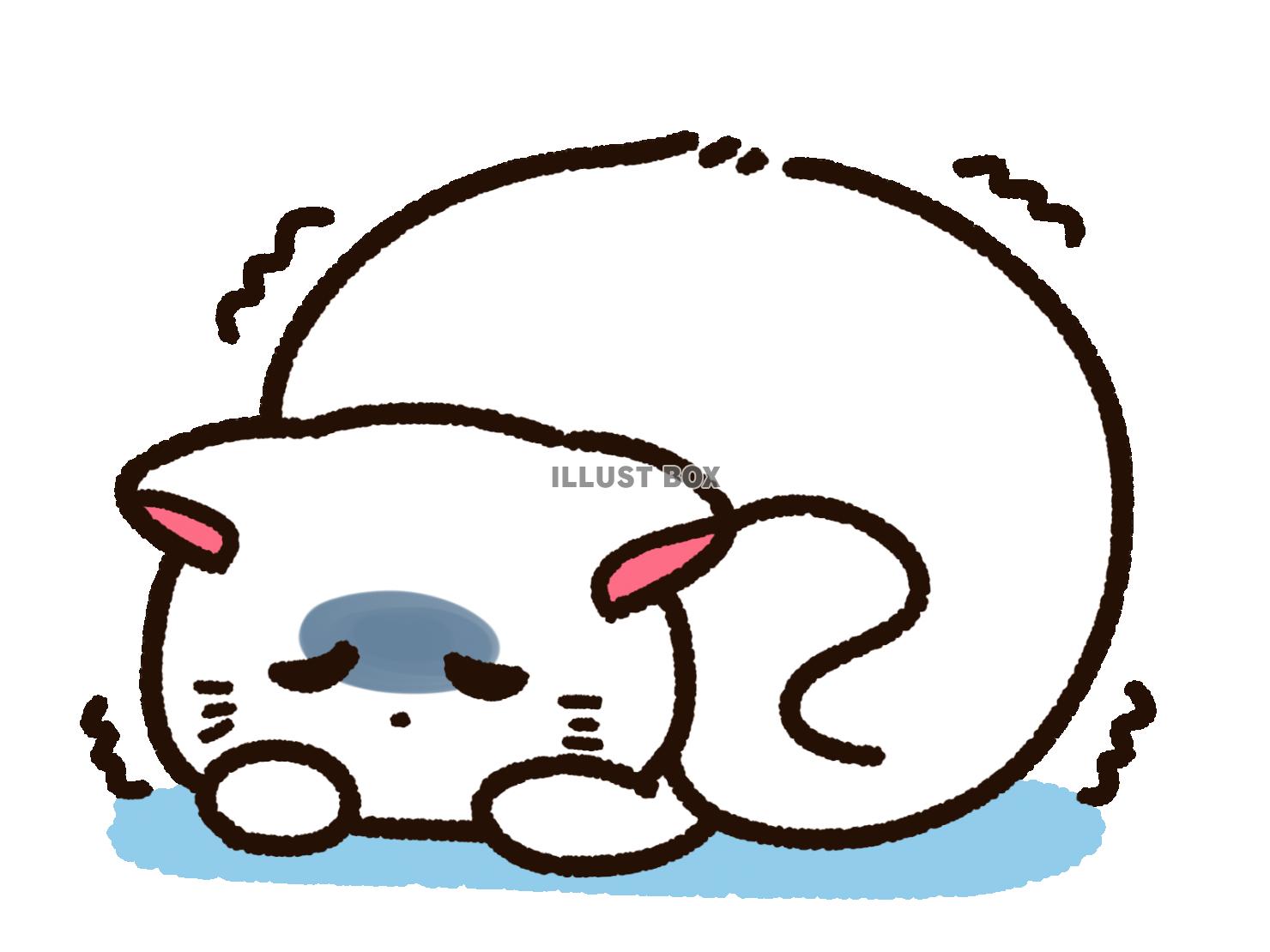 凍える イラスト