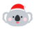 コアラ・サンタ帽子