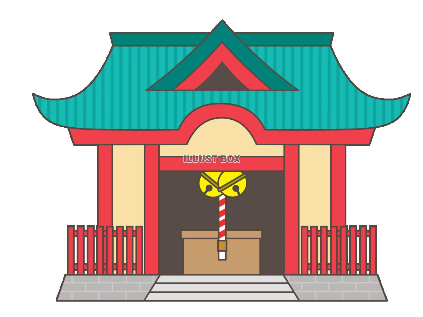 無料イラスト 神社