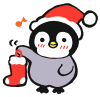 クリスマスのペンギン１