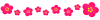 梅のお花のライン３（早春・初春のお花）