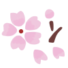 ハンコ風の桜