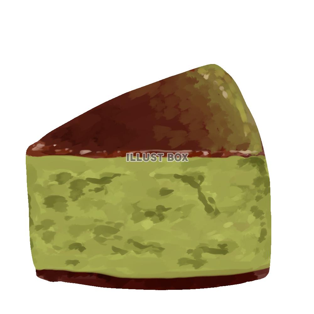 無料イラスト 抹茶ケーキ