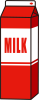 牛乳パック（赤）1000ml・ 紙パック（ミルク MILK）