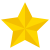 装飾用のシンプルな星