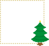 クリスマスツリーのフレーム